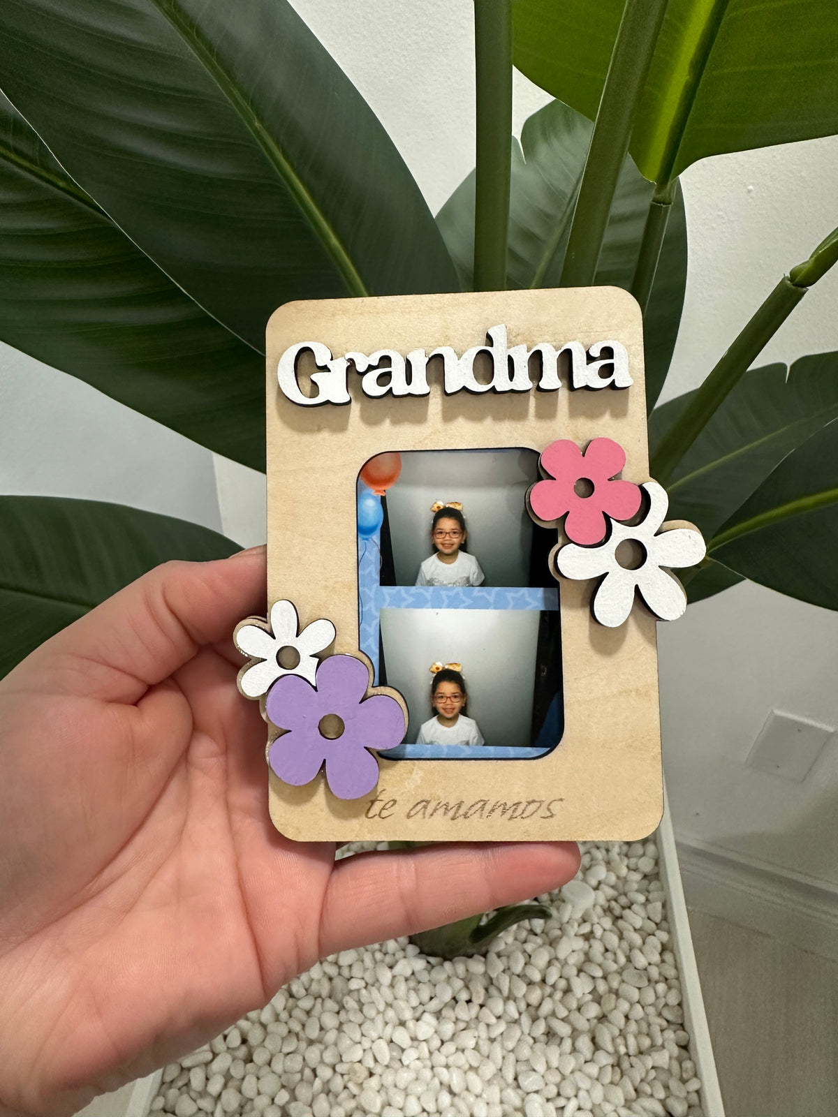 Personalized Photo Magnet Frame – Wooden Laser Engraved