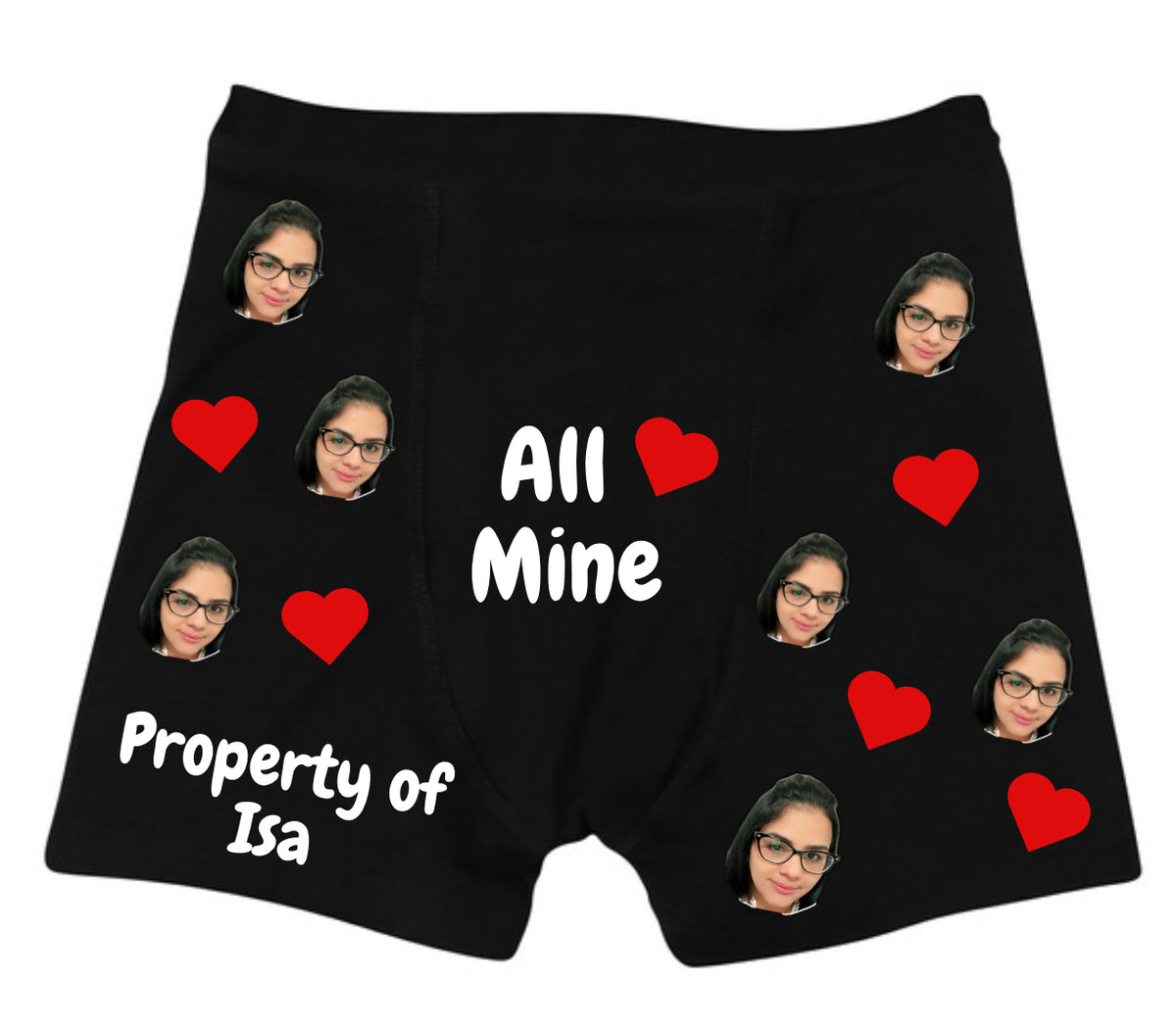 Personalized Funny Boxer Briefs – Custom Gift for Couples