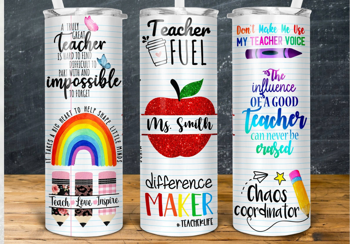Personalized Teacher Tumbler – Custom Gift for Teachers